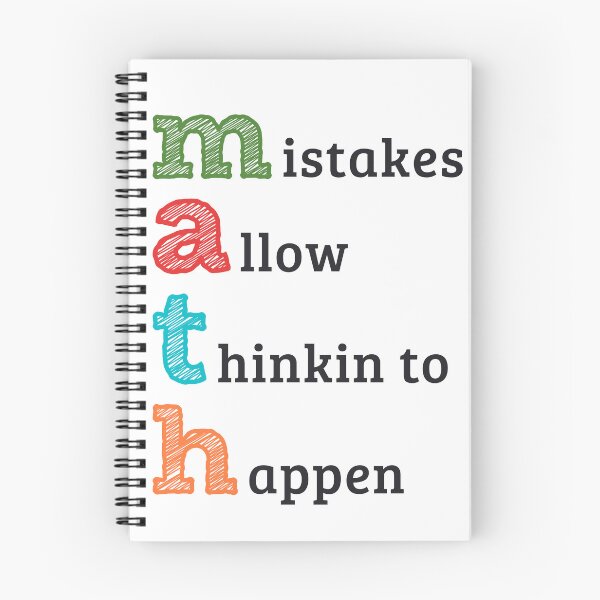 Item preview, Math mistakes allow thinking to happen designed and sold by wordsup.