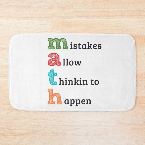 Item preview, Math mistakes allow thinking to happen designed and sold by wordsup.