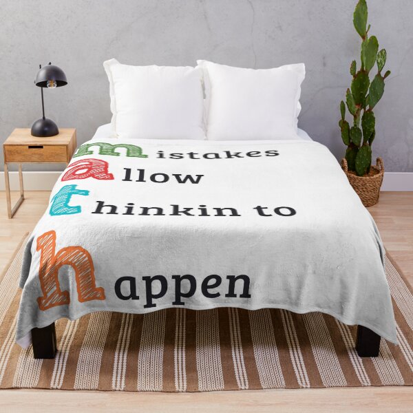 Item preview, Math mistakes allow thinking to happen designed and sold by wordsup.