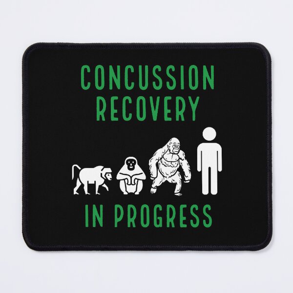 Item preview, witty, self deprecating, funny concussion, concussed, TBI design  on a T-shirt, sticker, and mug designed and sold by smichaeliv.