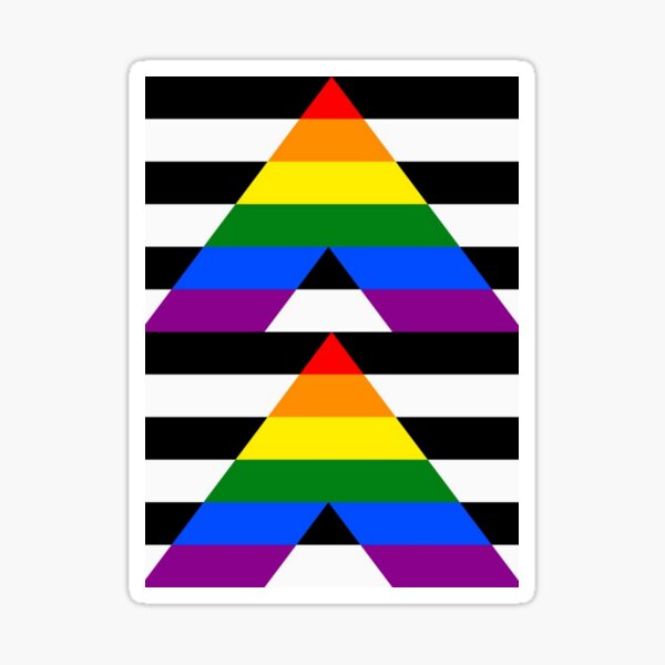 Ally Pride Flag Striped Sticker For Sale By Jgventures Redbubble