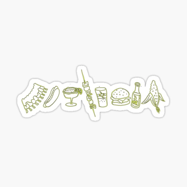 Summer Food with Citrus by VIXTOPHER Sticker