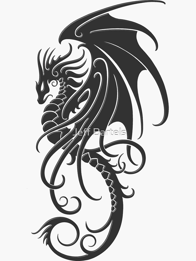 Dragon Tattoo Sticker – Mudchutney