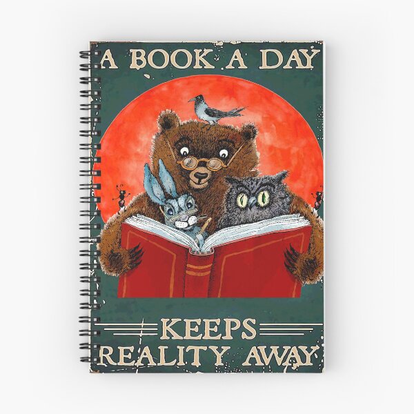 Item preview, bear reads book owl rabbit bird reading book designed and sold by BrennaEirlys.