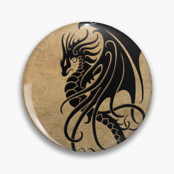 Item preview, Flying Black Tribal Dragon designed and sold by JeffBartels.