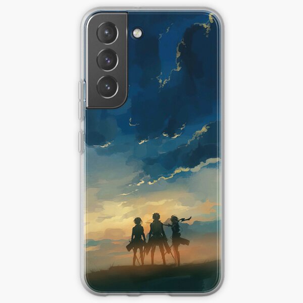 Attack on Titan Painting Samsung Galaxy Flexible Hülle