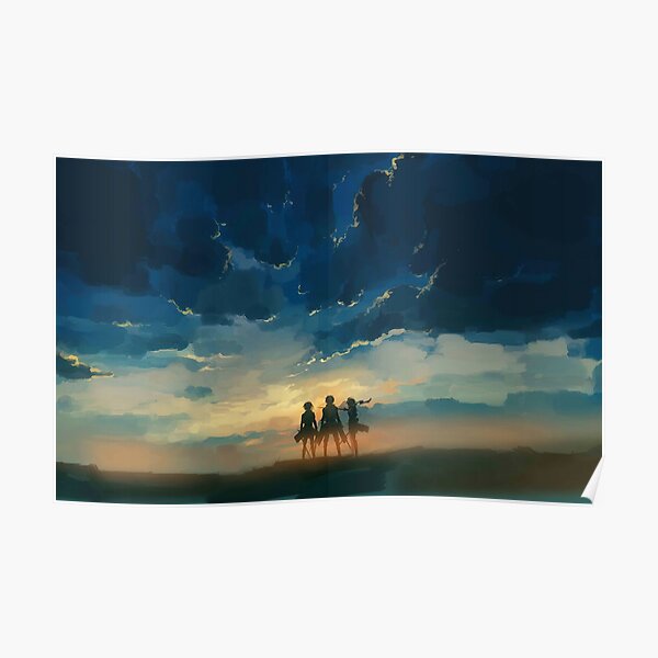 Attack on Titan Painting Poster