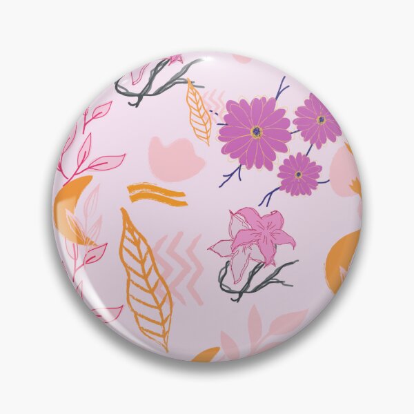 Artikelvorschau, Flower Pattern in Pink and Orange entworfen und verkauft von SuperMerchMan.