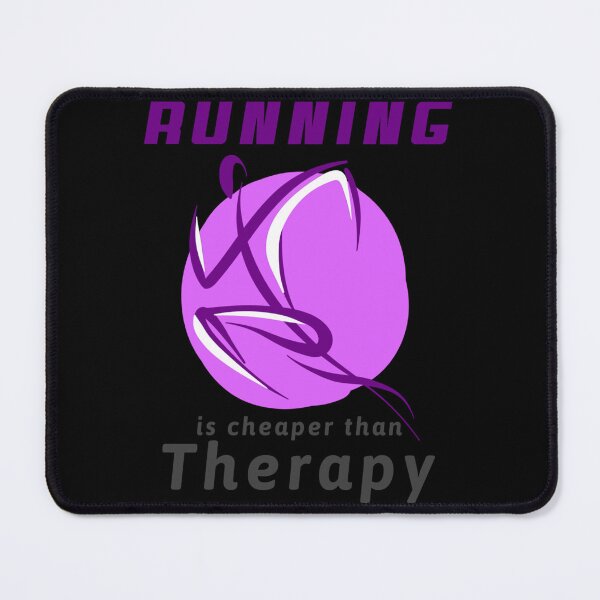 Item preview, Running Is Cheaper Than Therapy Sticker designed and sold by felyn3gloria.