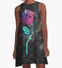 Vestido acampanado Vitral Rose Galaxy