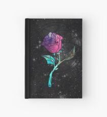 Stained Glass Rose Galaxy Hardcover Journal