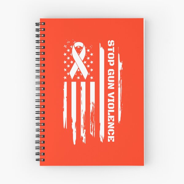 Aperçu de l'œuvre Stop Gun Violence Wear Orange American Flag Vintage créée et vendue par RosannaArt.