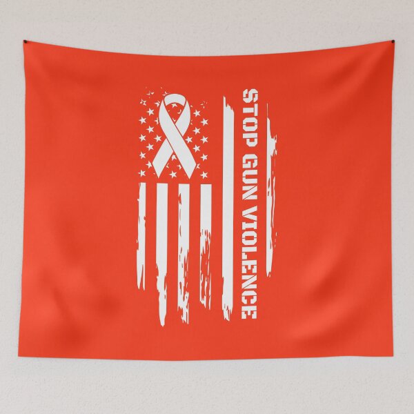 Item preview, Stop Gun Violence Wear Orange American Flag Vintage designed and sold by RosannaArt.