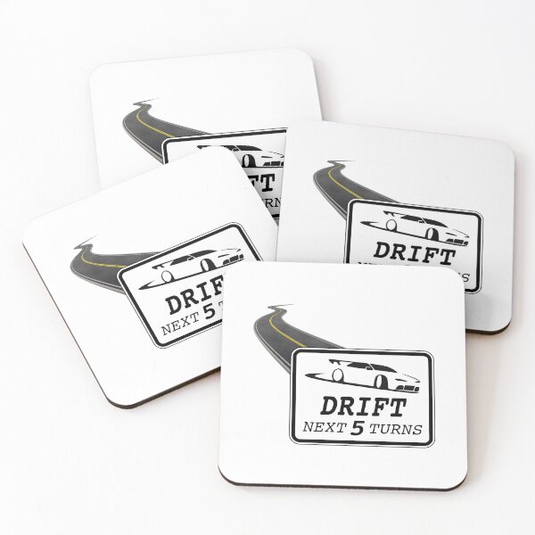 Item preview, DRIFT Next 5 Turns! Road Sign & Roadway (on White) designed and sold by epinkb.