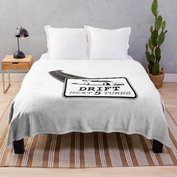 Item preview, DRIFT Next 5 Turns! Road Sign & Roadway (on White) designed and sold by epinkb.