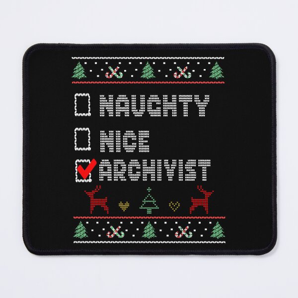 Item preview, Naughty Nice Archivist, Matching Christmas Group Pajama design designed and sold by Merchking1.