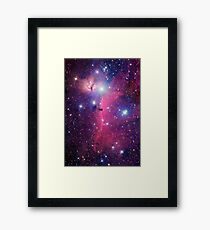Lila Galaxie Gerahmtes Wandbild