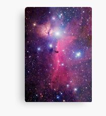 Lila Galaxie Metalldruck