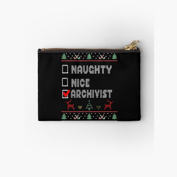 Item preview, Naughty Nice Archivist, Matching Christmas Group Pajama design designed and sold by Merchking1.