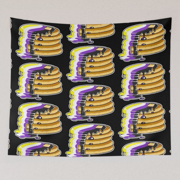 Item preview, Nonbinary Enby Pride Pancakes LGBT designed and sold by flannmoriath.