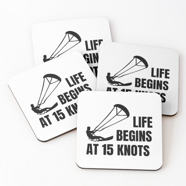 Item preview, Kiteboarding, Kitesurfing Design - Life Begins at 15 Knots designed and sold by EstelleStar.
