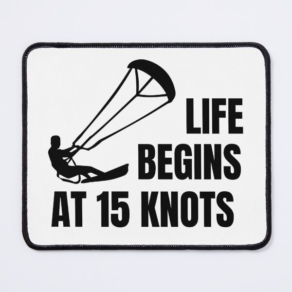 Item preview, Kiteboarding, Kitesurfing Design - Life Begins at 15 Knots designed and sold by EstelleStar.