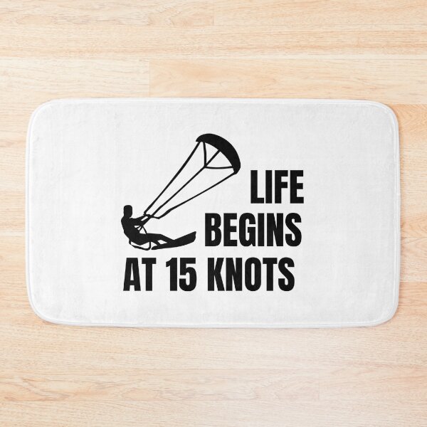Item preview, Kiteboarding, Kitesurfing Design - Life Begins at 15 Knots designed and sold by EstelleStar.