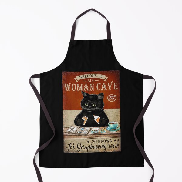 Item preview, black cat scrapbooking room welcome to my woman cave designed and sold by BrennaEirlys.