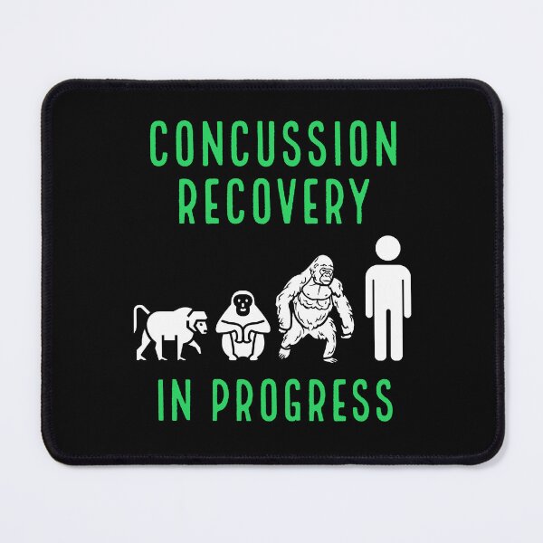Item preview,  witty, self deprecating, funny concussion, concussed, TBI design  on a T-shirt, sticker, and mug designed and sold by smichaeliv.