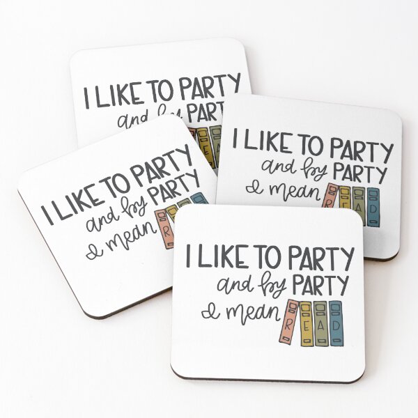 Item preview, I like to party, but really read print designed and sold by Jenna Heath.