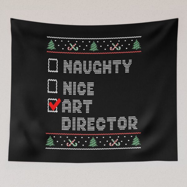 Item preview, Naughty Nice Art Director, Matching Christmas Group Pajama design designed and sold by Merchking1.