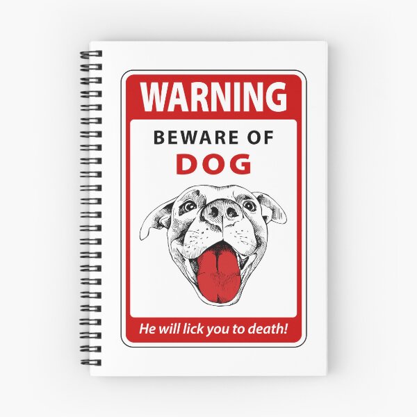 Item preview, Warning Sign - Beware of Licking Dog designed and sold by Clusterfudge.