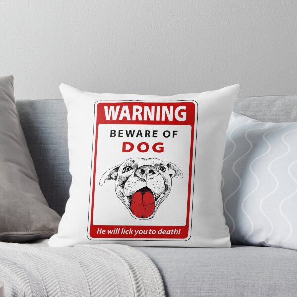 Item preview, Warning Sign - Beware of Licking Dog designed and sold by Clusterfudge.