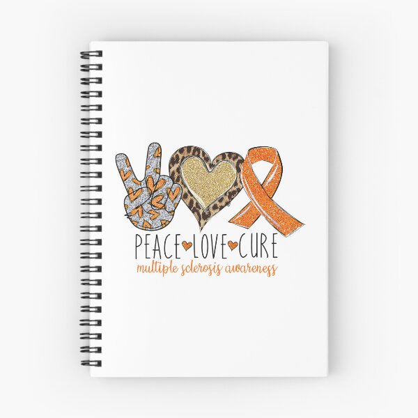 Item preview, Peace Love Cure Multiple Sclerosis Awareness designed and sold by xmjajd.