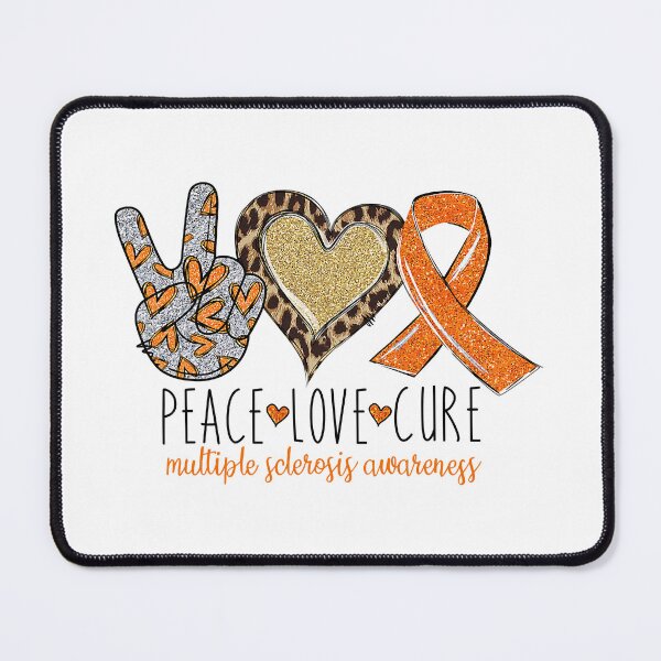 Item preview, Peace Love Cure Multiple Sclerosis Awareness designed and sold by xmjajd.