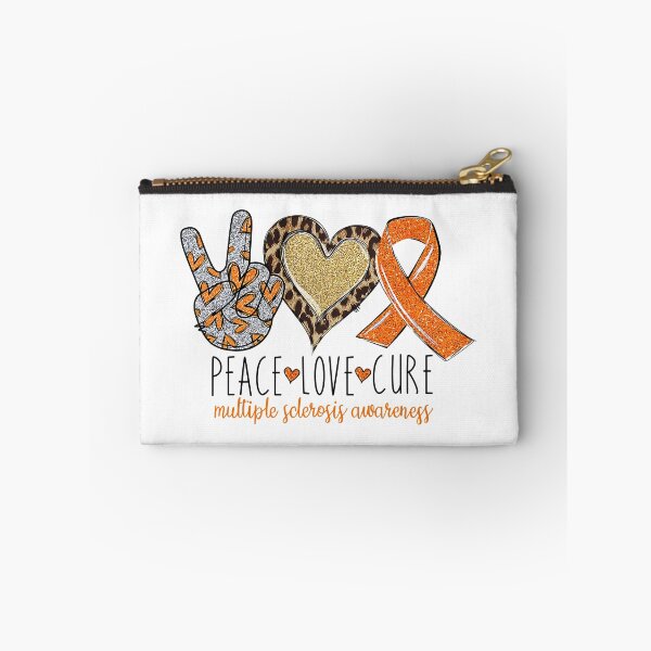 Item preview, Peace Love Cure Multiple Sclerosis Awareness designed and sold by xmjajd.