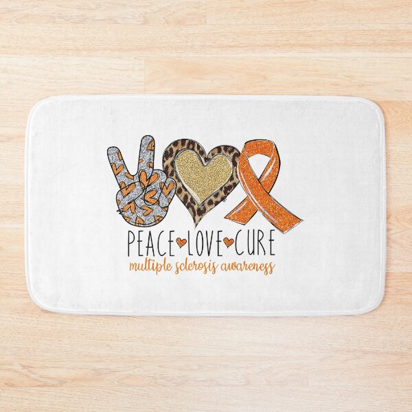 Item preview, Peace Love Cure Multiple Sclerosis Awareness designed and sold by xmjajd.