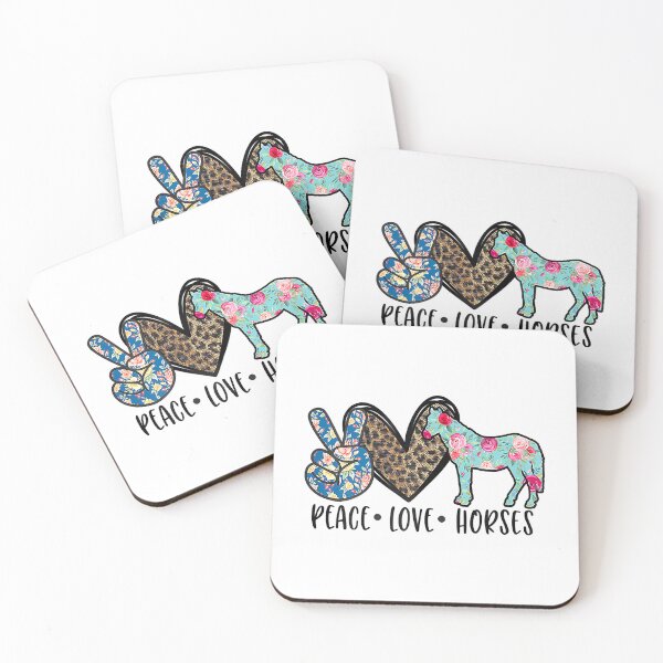 Item preview, Peace Love Horses Funny Horse Lover designed and sold by xmjajd.