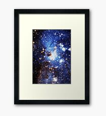 Blue Galaxy 3.0 Framed Print