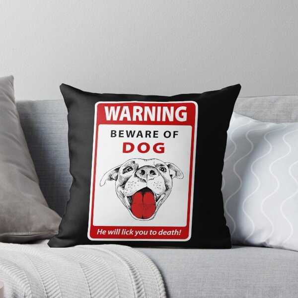 Item preview, Warning Sign - Beware of Licking Dog designed and sold by Clusterfudge.