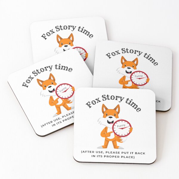 Item preview, 3. Cute little Fox says Fox story time - Collection Cute Wise Funny designed and sold by Narcisa22.