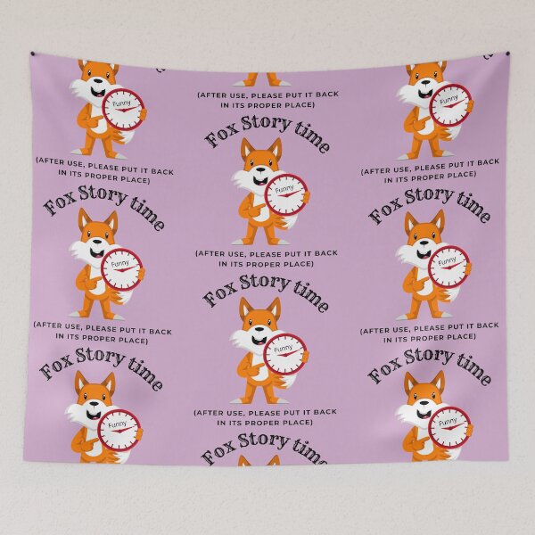 Item preview, 3. Cute little Fox says Fox story time - Collection Cute Wise Funny designed and sold by Narcisa22.