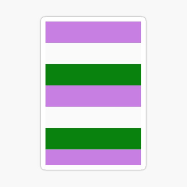 GenderQueer Pride Flag Striped Sticker For Sale By JGVentures Redbubble