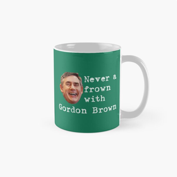 Item preview, Never a frown with Gordon Brown Fitted V-Neck  designed and sold by Trenggoii.