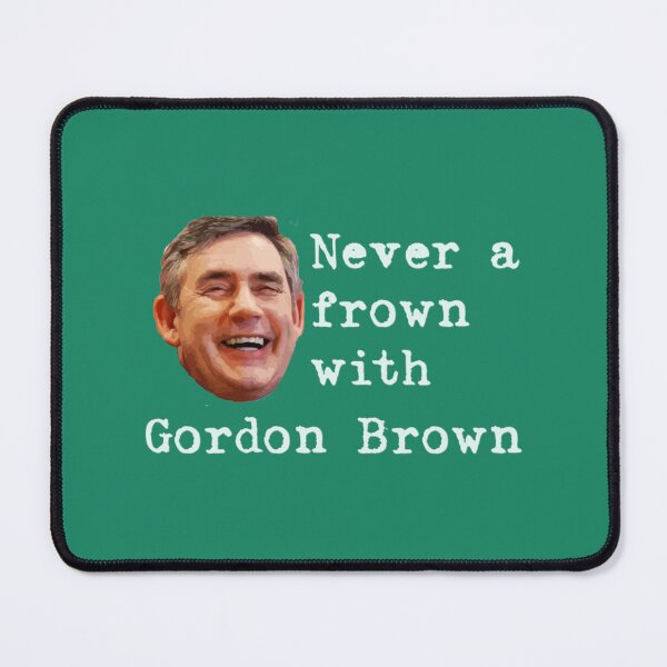 Item preview, Never a frown with Gordon Brown Fitted V-Neck  designed and sold by Trenggoii.