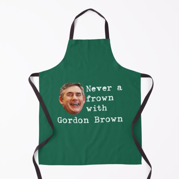 Item preview, Never a frown with Gordon Brown Fitted V-Neck designed and sold by Trenggoii.