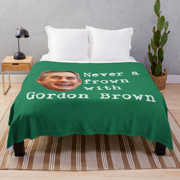 Item preview, Never a frown with Gordon Brown Fitted V-Neck  designed and sold by Trenggoii.