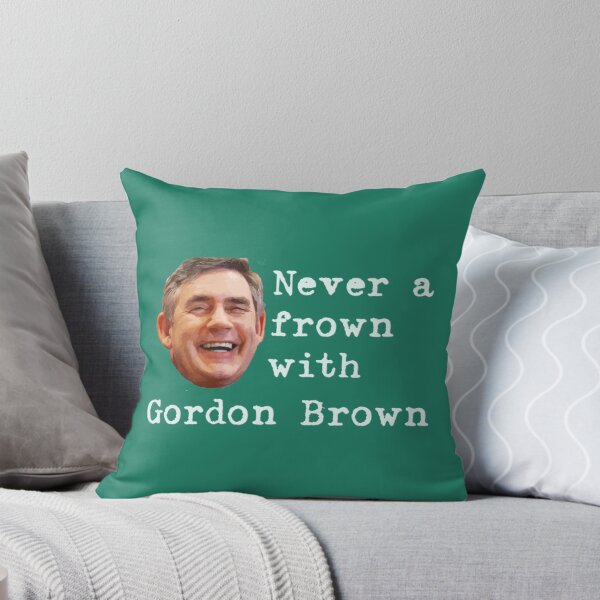 Item preview, Never a frown with Gordon Brown Fitted V-Neck  designed and sold by Trenggoii.