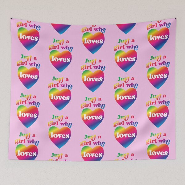 Item preview, Just a Girl Who Loves -  Pride Rainbow colors designed and sold by Good-Find.