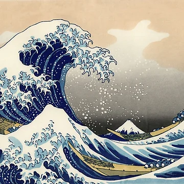 Artwork thumbnail, Great Wave by rapplatt